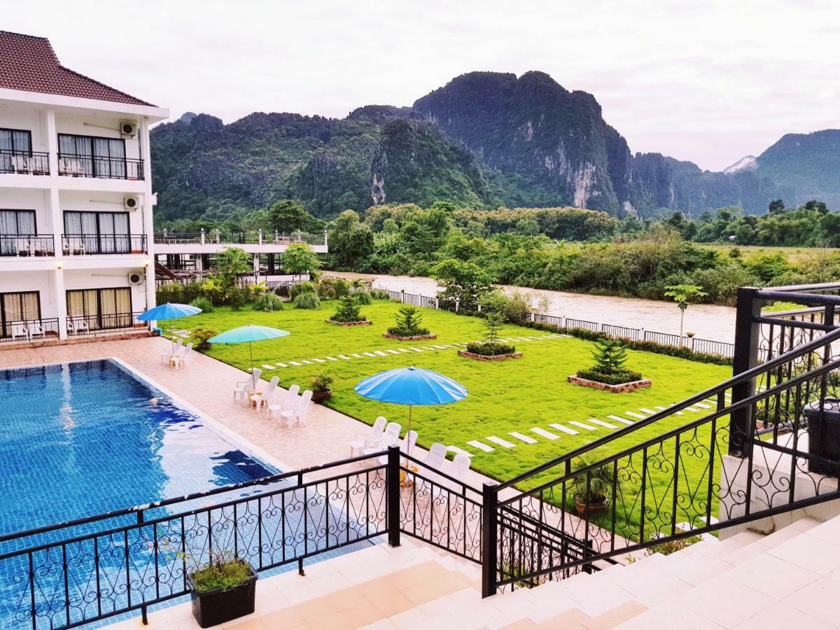 Simon Riverside Hotel Ванг-Виенг Экстерьер фото