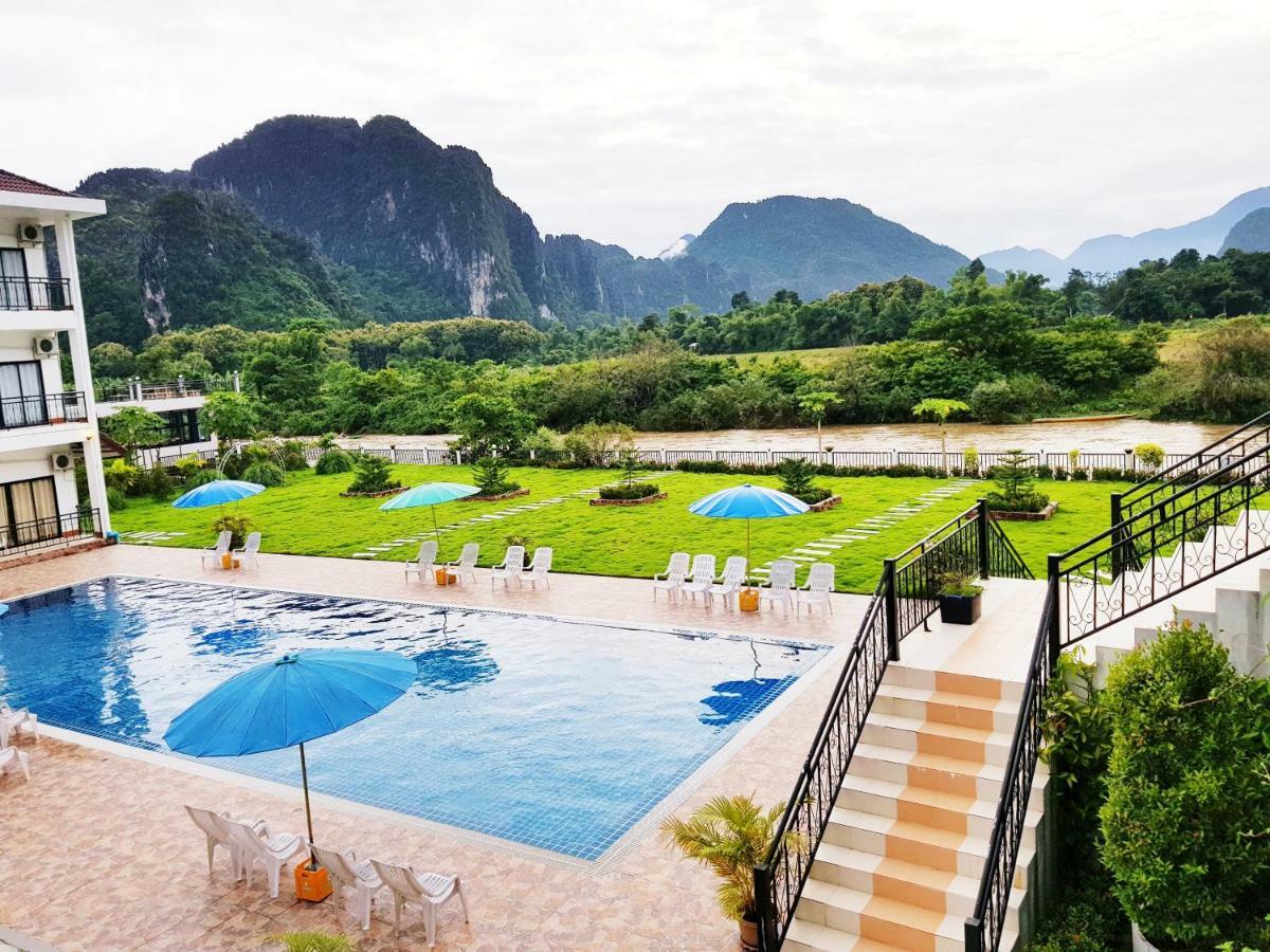 Simon Riverside Hotel Ванг-Виенг Экстерьер фото